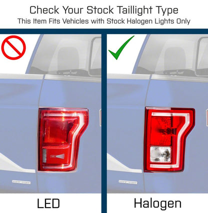 Raxiom 15-17 Ford F-150 LED Tail Lights w/ SEQL Turn Signals- Blk Housing (Clear Lens)