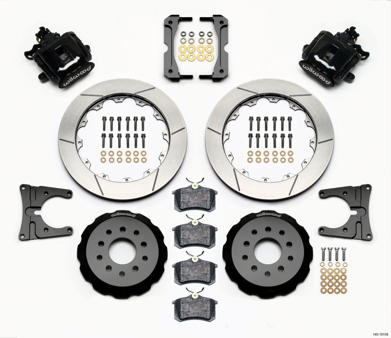 Kit trasero de freno de estacionamiento combinado Wilwood de 12,88 pulgadas Mustang 2005-2014