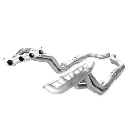 Stainless Power 15-23 Mustang GT Headers 1-7/8in Primaries High-Flow Cats w/Performance Connect
