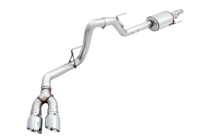 AWE Tuning 2015+ Ford F-150 0FG Single Exit Performance Exhaust System w/4.5in Chrome Silver Tips