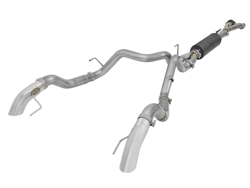 aFe MACH Force-XP Cat-Back Exhaust w/ Dual Hi-Tuck Pol Tips 17-18 Ford F-150 Raptor V6-3.5L