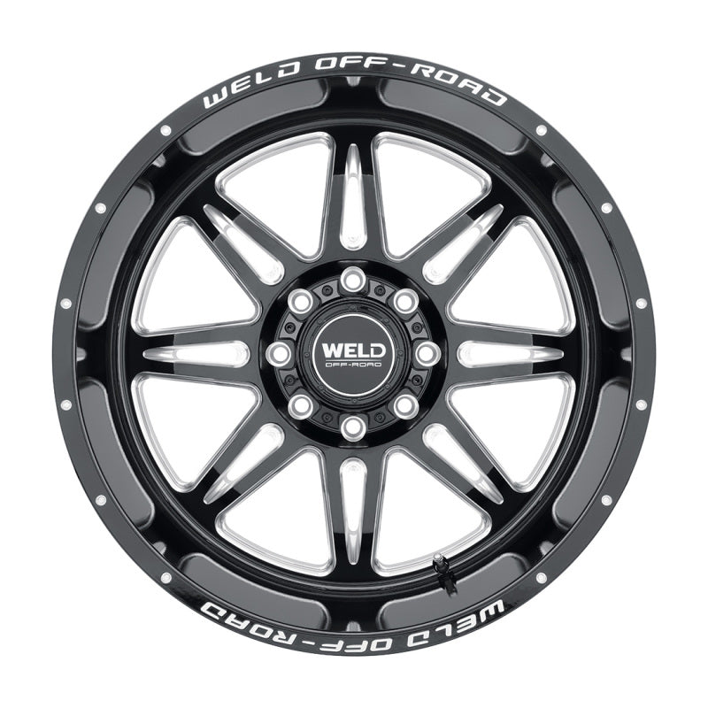 Weld Cheyenne W132 Series 20x10 / 8x170 BP / -18 Offset / 4.75 BS / 125.1 Bore - Negro brillante MIL