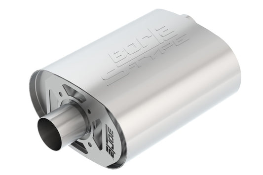 Borla CrateMuffler Ford Coyote 5.0L S-Type 2.5in Offset/Centro 12inx6inx10.34in Silenciador