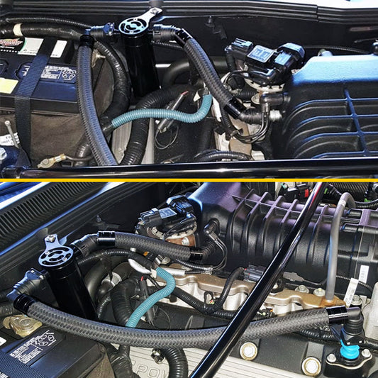 UPR 07-14 Shelby GT500 Plug N Play SC Lata de captura de aceite