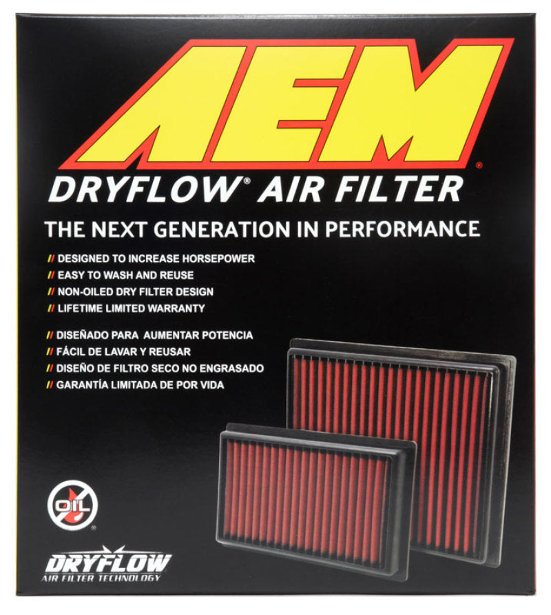 AEM 2015-2023  Ford Mustang 2.3L/3.7L/5.0L Dryflow Air Filter