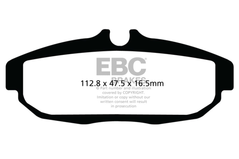 EBC 12 Pastillas de Freno Traseras Ford Mustang 5.8 Sobrealimentado (GT500) Shelby Bluestuff