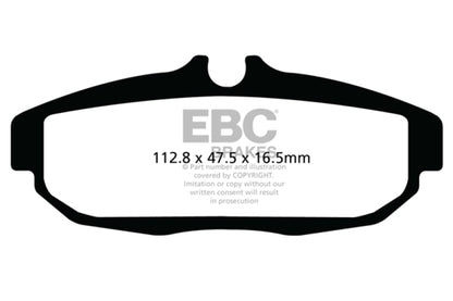 EBC 12 Ford Mustang 5.8 Supercharged (GT500) Shelby Ultimax2 Rear Brake Pads