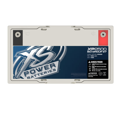 Baterías XS Power Baterías suplementarias serie AGM XP de 12 V - Pernos de terminal M6 incluidos 2500 amperios máximos