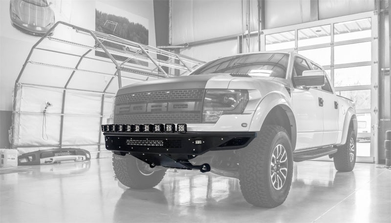 Addictive Desert Designs 10-14 Ford F-150 Raptor Race Series R Front Bumper - 10 Single Lights