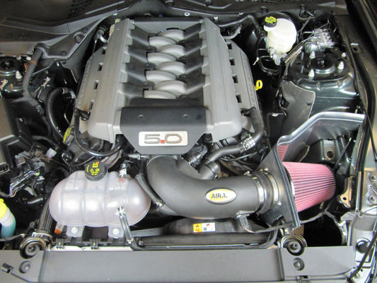 Airaid 2015 Ford Mustang 5.0L V8 Sistema de admisión estilo carrera (engrasado)