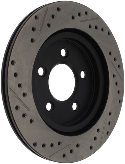 StopTech 05-10 Ford Mustang Slotted & Drilled Left Rear Rotor