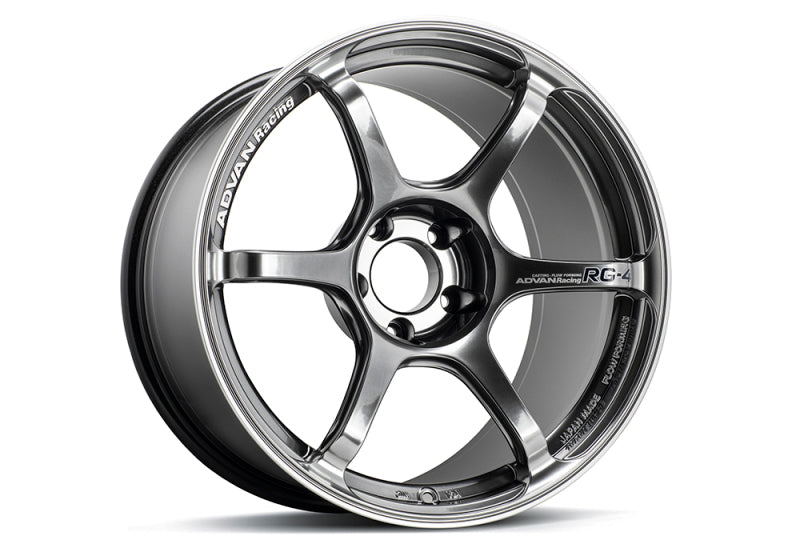 Advan RG-4 18x8.5 +50 5-114.3 Racing Hyper Black y rueda de anillo