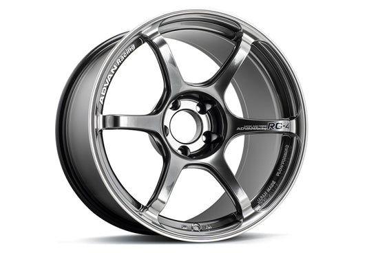 Advan RG-4 18x7.5 +50 5-100 Racing Hyper Black y rueda de anillo