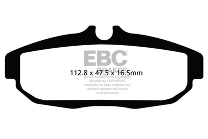 EBC 12 Ford Mustang 5.8 Supercharged (GT500) Shelby Redstuff Rear Brake Pads