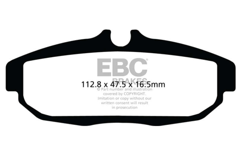 EBC 12 Pastillas de Freno Traseras Ford Mustang 5.8 Sobrealimentado (GT500) Shelby Yellowstuff