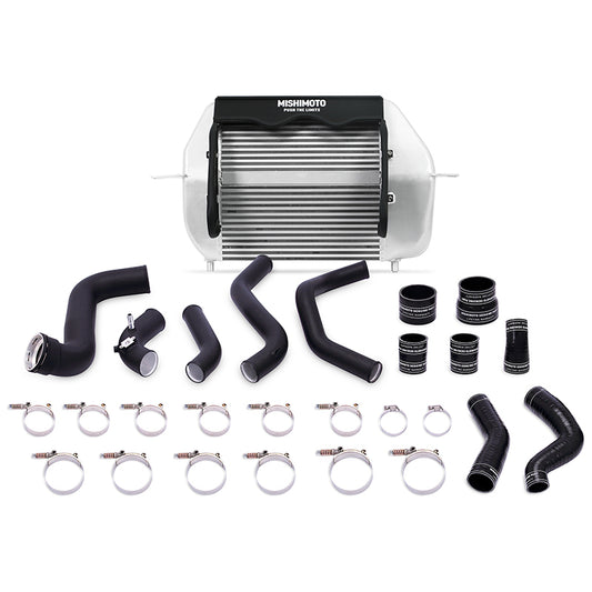 Mishimoto 2011-2014 Ford F-150 EcoBoost Intercooler plateado con tubos negros