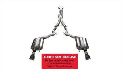 Corsa 15-17 Ford Mustang GT Convertible 5.0L V8 Black Xtreme Dual Rear Exit Exhaust