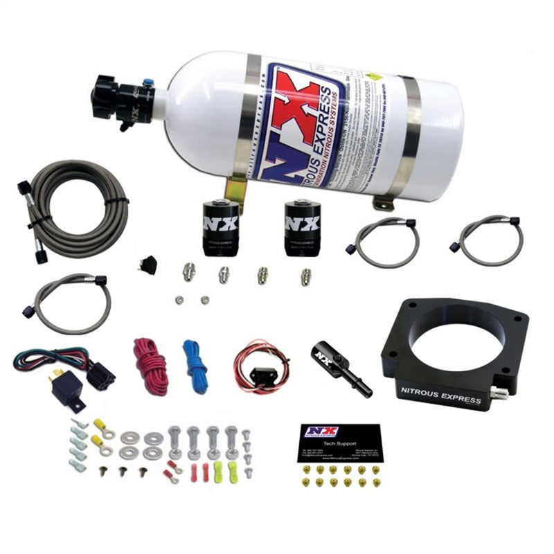 Nitrous Express 15-17 Ford Mustang GT350 5.2L Kit de placa nitrosa con botella de 10 lb