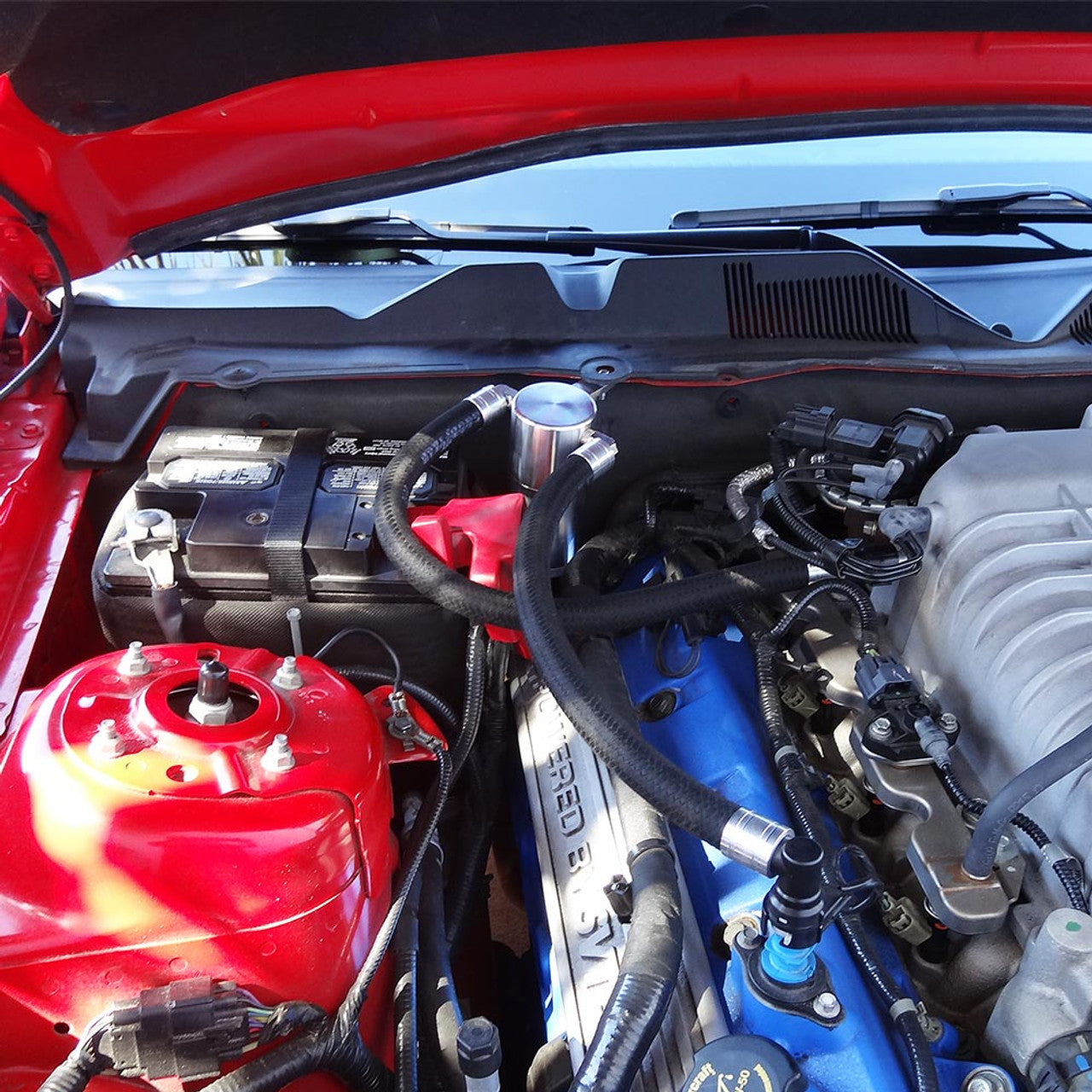 UPR 10-14 Shelby GT500 5.4 5.8 TVS Passenger Billet Oil Catch Can