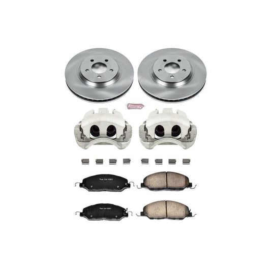 Power Stop 11-14 Ford Mustang Front Autospecialty Brake Kit w/Calipers