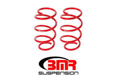 BMR 15-23 S550 Mustang Front Drag Version Lowering Springs - Red