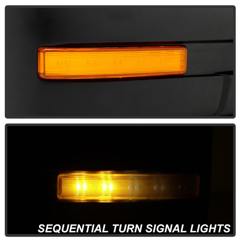 xTune 07-14 Ford F-150 Espejos Pwr OEM con señal LED ámbar calefactable (par) (MIR-03FF07-G2-PW-RAM-SET)