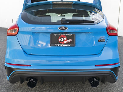 aFe Takeda 3in 304 SS Cat-Back Exhaust System w/ Black Tips 16-18 Ford Focus RS I4-2.3L (t)
