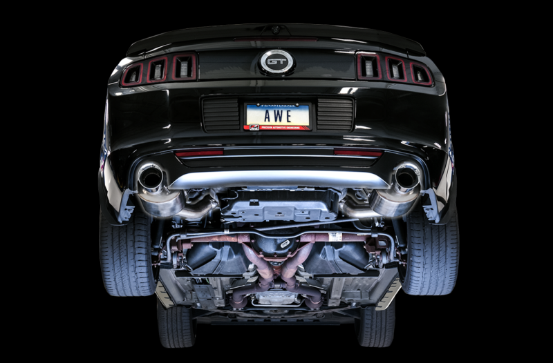 AWE Tuning S197 Mustang GT Axle-back Exhaust - Touring Edition (Chrome Silver Tips)