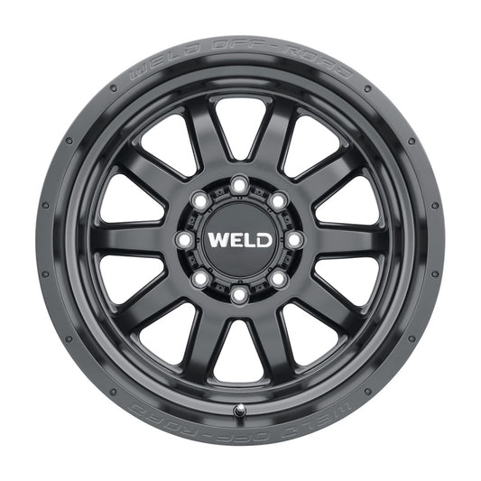 Weld Off-Road W101 20X10 Stealth 8X165.1 ET-18 BS4.75 Satin Black 125.1