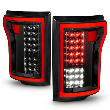 ANZO 2015-2016 Ford F-150 LED Taillights Black