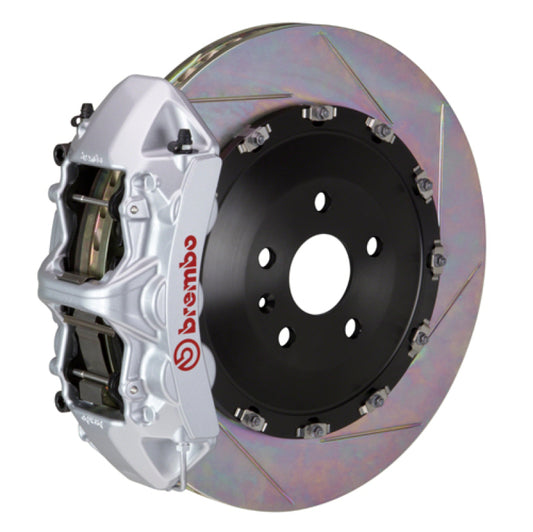 Brembo 15-23 Mustang GT (S550) Front GT BBK 6 Piston Cast 405x34 2pc Rotor Slotted Type-1-Silver