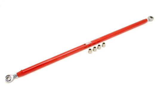 BMR 05-14 S197 Mustang Chrome Moly Panhard Rod con doble ajuste. Extremos de varilla - Rojo