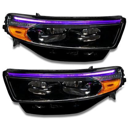 Oracle 20-22 Ford Explorer Dynamic RGB Headlight DRL Upgrade Kit - ColorSHIFT - w/ RF Controller