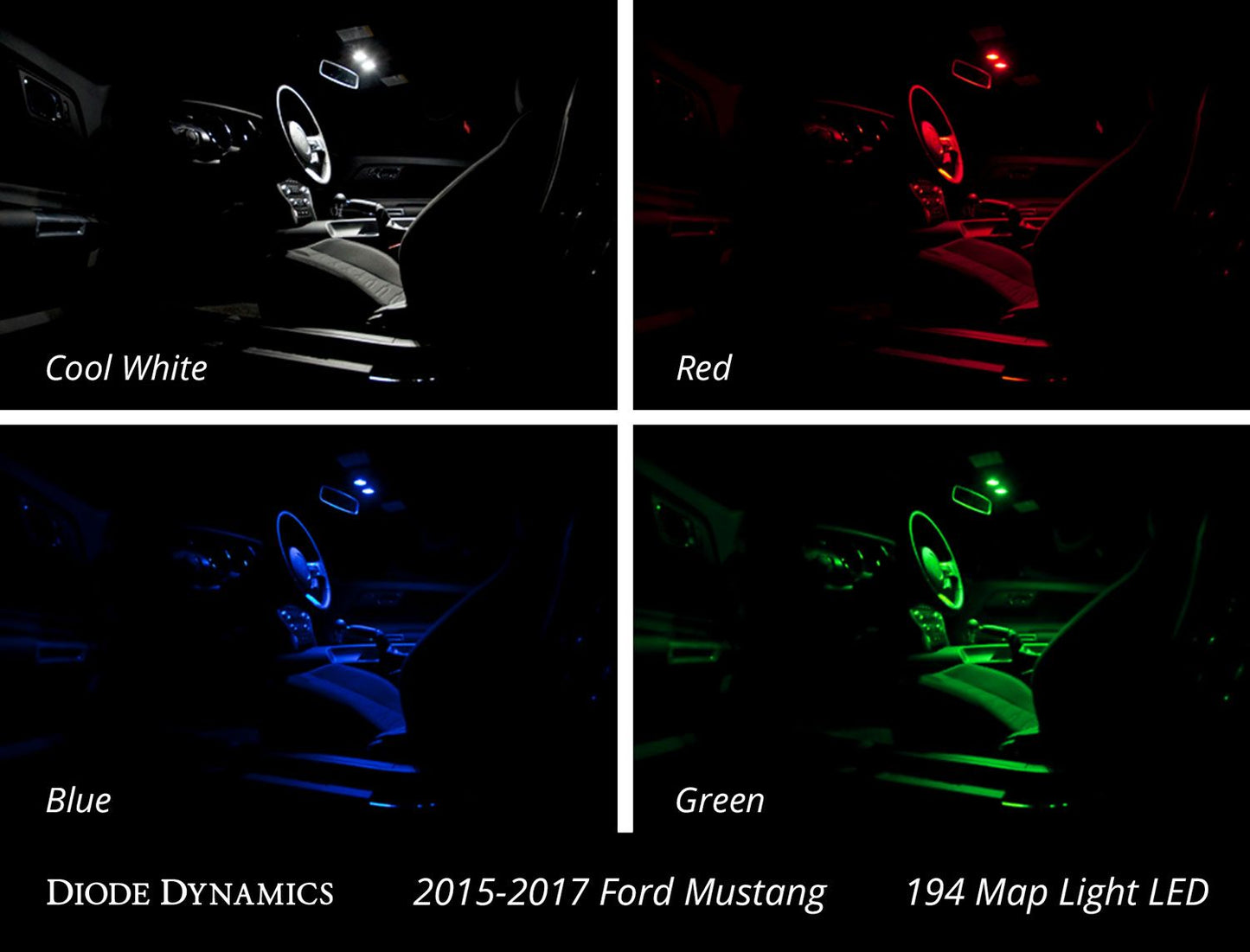 2015-2017 Interior LED Conversion Kit for Ford Mustang