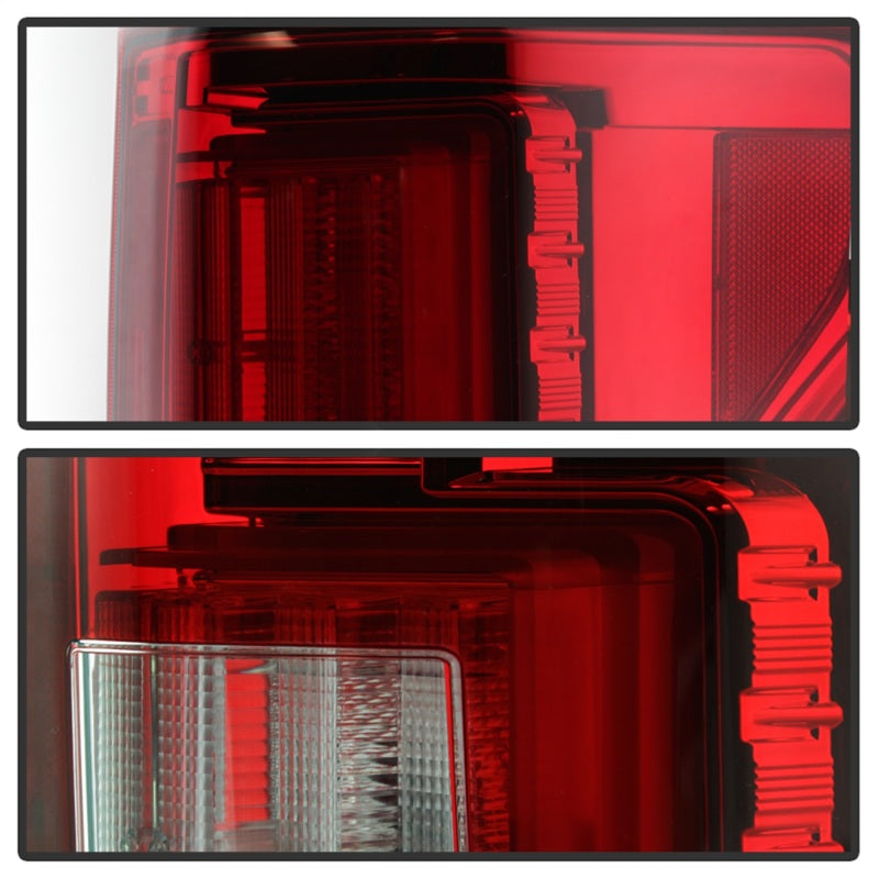 Spyder 18-19 Ford F-150 (w/o Blind Spot Sensor) LED Tail Lights - Red Clear (ALT-YD-FF15018-LED-RC)