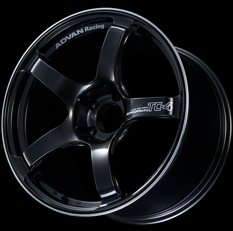 Advan TC4 17x9 +45 5-114.3 Rueda Racing Black Gunmetallic y Ring