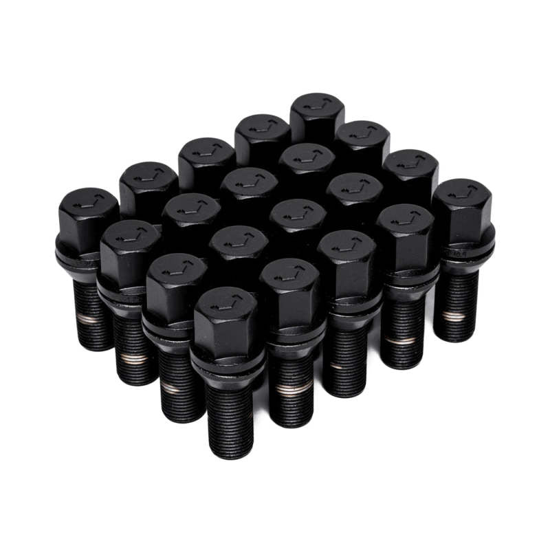 Perno de orejeta Vossen - 14x1.5 - 28 mm - Hex de 17 mm - Asiento cónico - Negro (juego de 20)