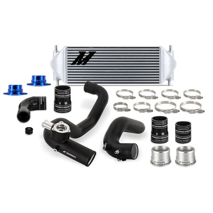 Mishimoto 2021+ Ford Bronco 2.3L Kit de intercooler - Tubos negros/Núcleo plateado