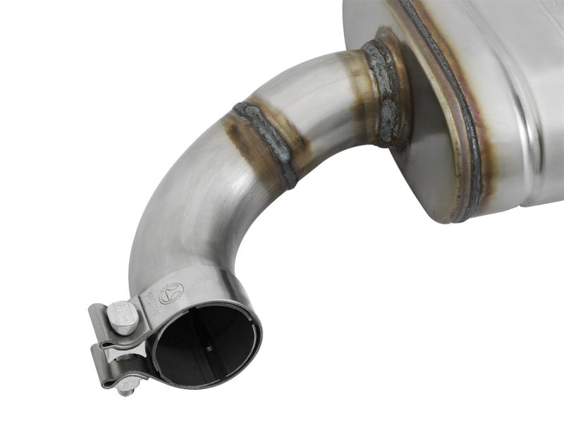 aFe MACHForce XP 2.5in 409 Stainless Axle Back Exhaust w/ Black Tips 15-23 Ford Mustang I4-2.3L (t)