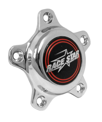 Race Star 5 Lug Cap Alto Plástico Cromado (incl. Medallón y tornillos)