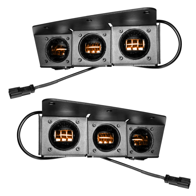 Oracle High 21-22 Ford Bronco Triple LED Fog Light kit for Steel Bumper