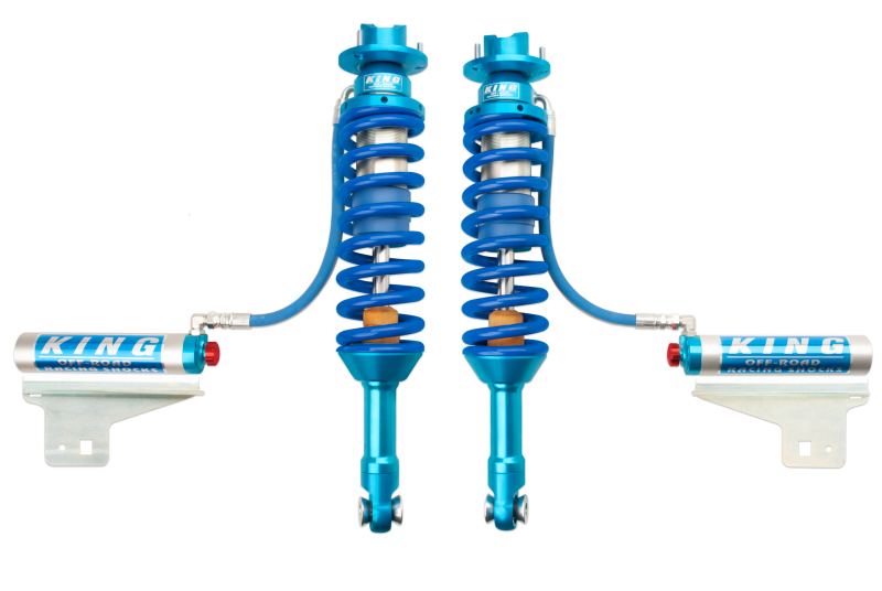 King Shocks 10-14 Ford F150 Raptor 4WD Delantero 3.0 Dia Depósito Remoto Coilover con Ajustador (Par)