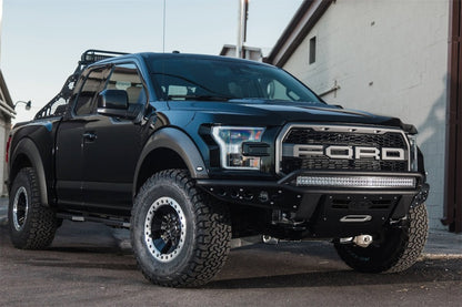 Addictive Desert Designs 17-18 Ford F-150 Raptor Stealth R Parachoques delantero con soporte de cabrestante