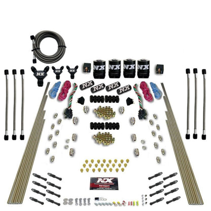 Nitrous Express 8 Cyl Dry Direct Port Dual Stage 4 Solenoids Nitrous Kit (200-600HP) w/o Bottle