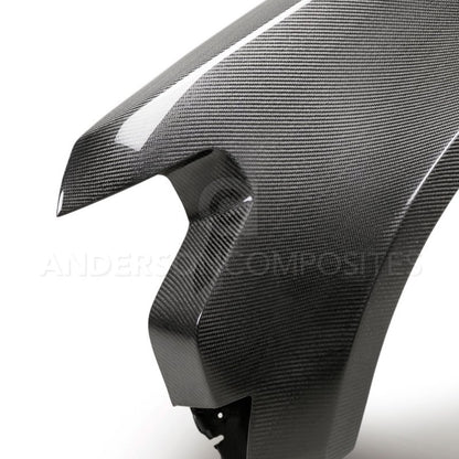Anderson Composites Guardabarros delanteros de fibra de carbono tipo ancho para Ford Raptor 17-18 (par)