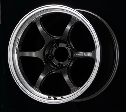 Advan RG-D2 18x9.5 +45 5-114.3 Mecanizado y rueda negra plomizo