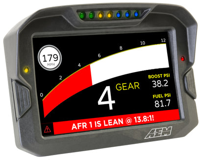 Pantalla digital de fibra de carbono AEM CD-7 Logging Race Dash (solo entrada CAN)