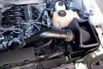 K&amp;N 11-14 Ford F150 5.0L V8 Kit de admisión de rendimiento negro