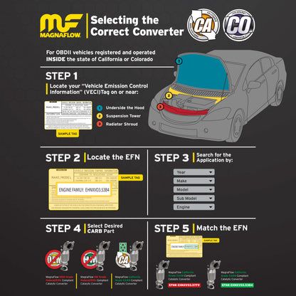 MagnaFlow Converter Direct Fit California Grade 2011 Ford Mustang 5.0L