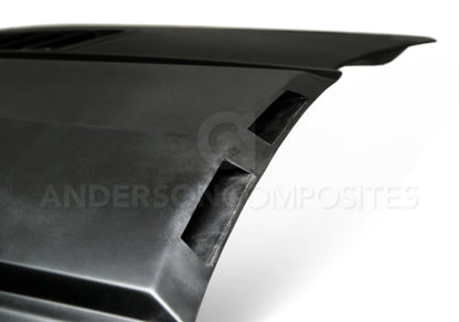 Anderson Composites 15-16 Ford Mustang (Excl. GT350/GT350R) Ram Air Fiberglass Hood